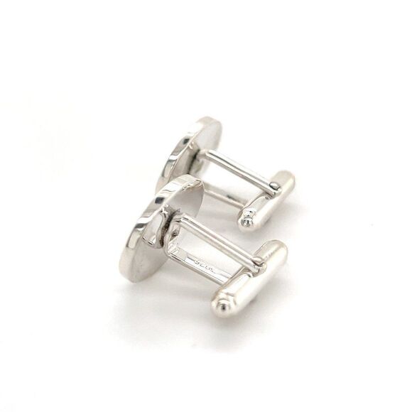 Tiffany & Co Estate Sterling Silver Cufflinks 12 Grams TIF253 - Picture 9 of 12